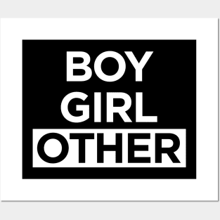 BOY GIRL OTHER Gender Queer Power Message Posters and Art